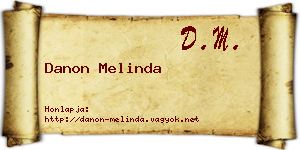 Danon Melinda névjegykártya