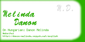melinda danon business card